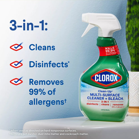 Clorox Clean-Up All Purpose Cleaner with Bleach with Refill - Original Scent, 32 oz. Spray/180 oz. Refill